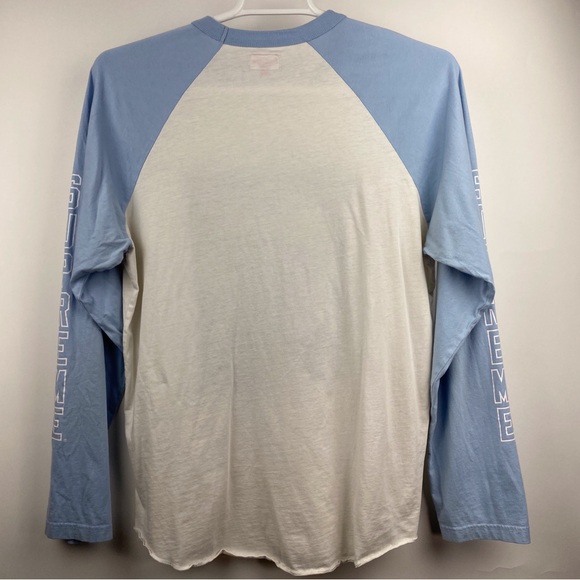 Supreme Dog Raglan Long Sleeve L/S Top Shirt Blue Size Medium Mario Ayala - Picture 2 of 16